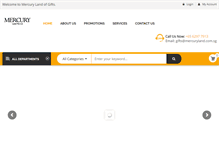 Tablet Screenshot of mercuryland.com.sg